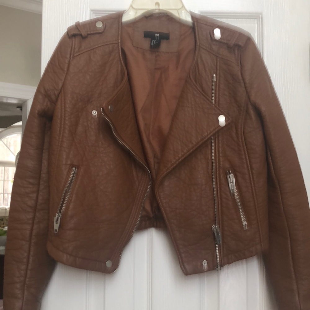Leather looking jacket
